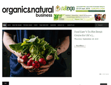 Tablet Screenshot of organic-business.com